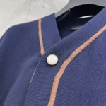 Louis Vuitton Men Knitted Short-Sleeved Baseball Shirt 1AIMCS