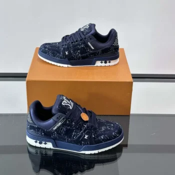 Louis Vuitton Men LV Trainer Sneaker-Blue 1AHWT5