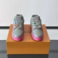 Louis Vuitton Men LV Trainer Sneaker-Pink 1AHTP8 (1)