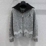 Louis Vuitton Men Zippered Knitted Blouson 1AIMD0