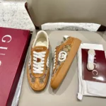 Gucci Unisex G75 Sneaker Leather lining-Brown 812656AAEGA