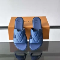 Louis Vuitton Unisex LV Oasis Mule-Blue 1ADG98 (1)