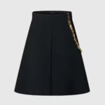 Louis Vuitton Women Chain Detail A-Line Mini Skirt 1AHUQ3