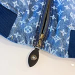 Louis Vuitton Women Cropped Monogram Denim Bomber Jacket 1AI176