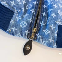 Louis Vuitton Women Cropped Monogram Denim Bomber Jacket 1AI176 (1)