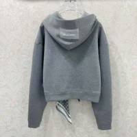 Louis Vuitton Women Cropped Monogram Scarf Hoodie 1AIR63 (1)