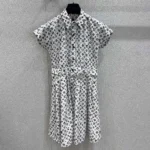Louis Vuitton Women Graphic Monogram Shirt Dress 1AHZOM