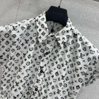 Louis Vuitton Women Graphic Monogram Shirt Dress 1AHZOM (1)