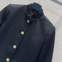 Louis Vuitton Women LV Button Officer Jacket 1AHUQY (1)