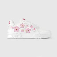 Louis Vuitton Women LV x TM LV Trainer Sneaker-White 1AGZEJ