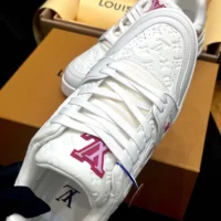 Louis Vuitton Women LV x TM LV Trainer Sneaker-White 1AGZEJ (1)