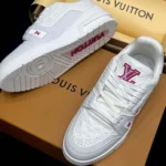 Louis Vuitton Women LV x TM LV Trainer Sneaker-White 1AGZEJ