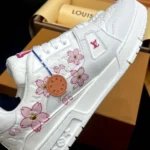 Louis Vuitton Women LV x TM LV Trainer Sneaker-White 1AGZEJ