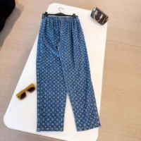 Louis Vuitton Women Monogram Denim Pants 1AI208 (1)
