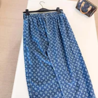 Louis Vuitton Women Monogram Denim Pants 1AI208 (1)