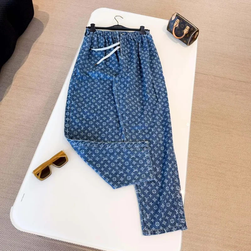 Louis Vuitton Women Monogram Denim Pants 1AI208