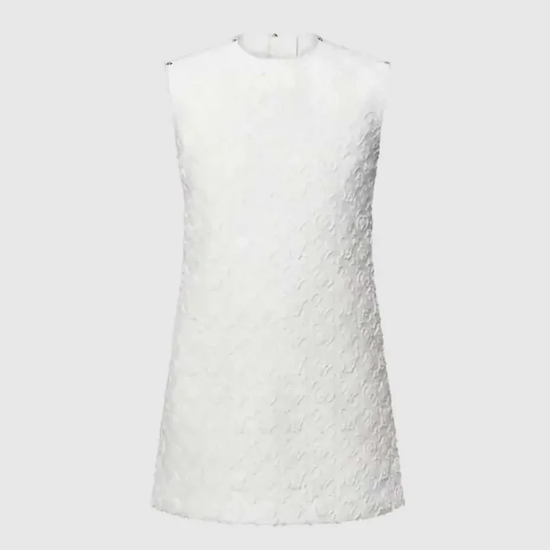 Louis Vuitton Women Monogram Fil Coupé Denim Dress 1AHHXI