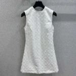 Louis Vuitton Women Monogram Fil Coupé Denim Dress 1AHHXI