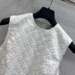 Louis Vuitton Women Monogram Fil Coupé Denim Dress 1AHHXI