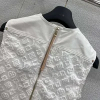 Louis Vuitton Women Monogram Fil Coupé Denim Dress 1AHHXI (1)