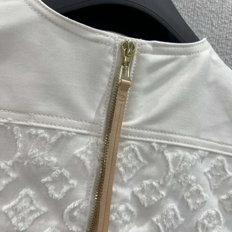 Louis Vuitton Women Monogram Fil Coupé Denim Dress 1AHHXI