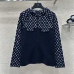 Louis Vuitton Women Monogram Jacquard Knit Hoodie 1AI789