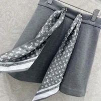Louis Vuitton Women Monogram Scarf Mini Skirt 1AIR68 (1)