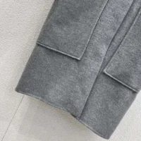 Louis Vuitton Women Removable Collar Double Face Coat 1AHZMU (1)