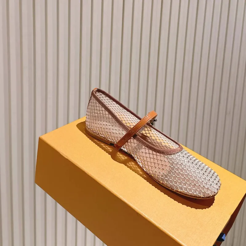 Louis Vuitton Women Romy Flat Ballerina-Brown 1AIDST