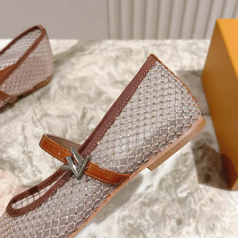 Louis Vuitton Women Romy Flat Ballerina-Brown 1AIDST