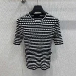 Louis Vuitton Women Scallop Stripe Knit Top 1AHJ15