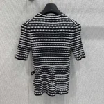 Louis Vuitton Women Scallop Stripe Knit Top 1AHJ15