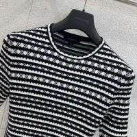 Louis Vuitton Women Scallop Stripe Knit Top 1AHJ15 (1)