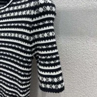 Louis Vuitton Women Scallop Stripe Knit Top 1AHJ15 (1)