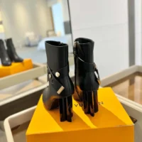 Louis Vuitton Women Silhouette Ankle Boot-Black 1ADAQZ (1)