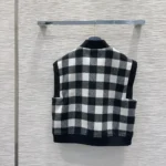 Louis Vuitton Women Sleeveless Check Bomber Jacket 1AIPTD