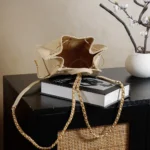 Chanel Women Chanel 25 Medium Backpack Grained Calfskin & Gold-Tone Metal-Beige