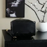 Chanel Women Chanel 25 Medium Backpack Grained Calfskin & Gold-Tone Metal Black