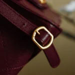 Chanel Women Chanel 25 Medium Backpack Grained Calfskin & Gold-Tone Metal-Maroon