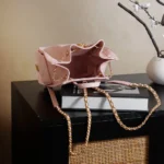 Chanel Women Chanel 25 Medium Backpack Grained Calfskin & Gold-Tone Metal Pink