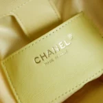 Chanel Women Chanel 25 Medium Backpack Grained Calfskin & Gold-Tone Metal-Yellow