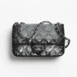 Chanel Women Evening Bag Quilted Gradient Sequins & Ruthenium-Finish Metal