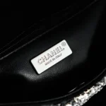 Chanel Women Evening Bag Quilted Gradient Sequins & Ruthenium-Finish Metal
