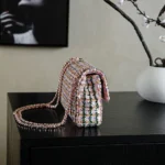 Chanel Women Flap Bag Sequins & Gold-Tone Metal Light Pink