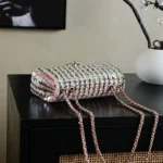 Chanel Women Flap Bag Sequins & Gold-Tone Metal Light Pink