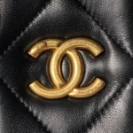 Chanel Women Mini Bow Bag Shiny Lambskin & Gold-Tone Metal-Black