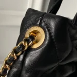 Chanel Women Mini Bow Bag Shiny Lambskin & Gold-Tone Metal-Black