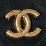 Chanel Women Mini Bow Bag Velvet-Effect Nylon & Gold-Tone Metal-Black