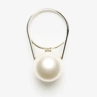 Chanel Women Pearl Ring Minaudiere Plexi & Gold-Tone Metal-Pearly White