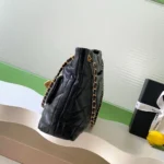 Chanel Women Shopping Bag Shiny Lambskin & Gold-Tone Metal-Black